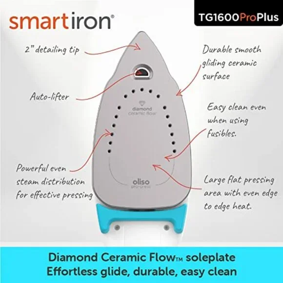 Oliso ProPlus Smart Iron Turquoise - Picture 3 of 7